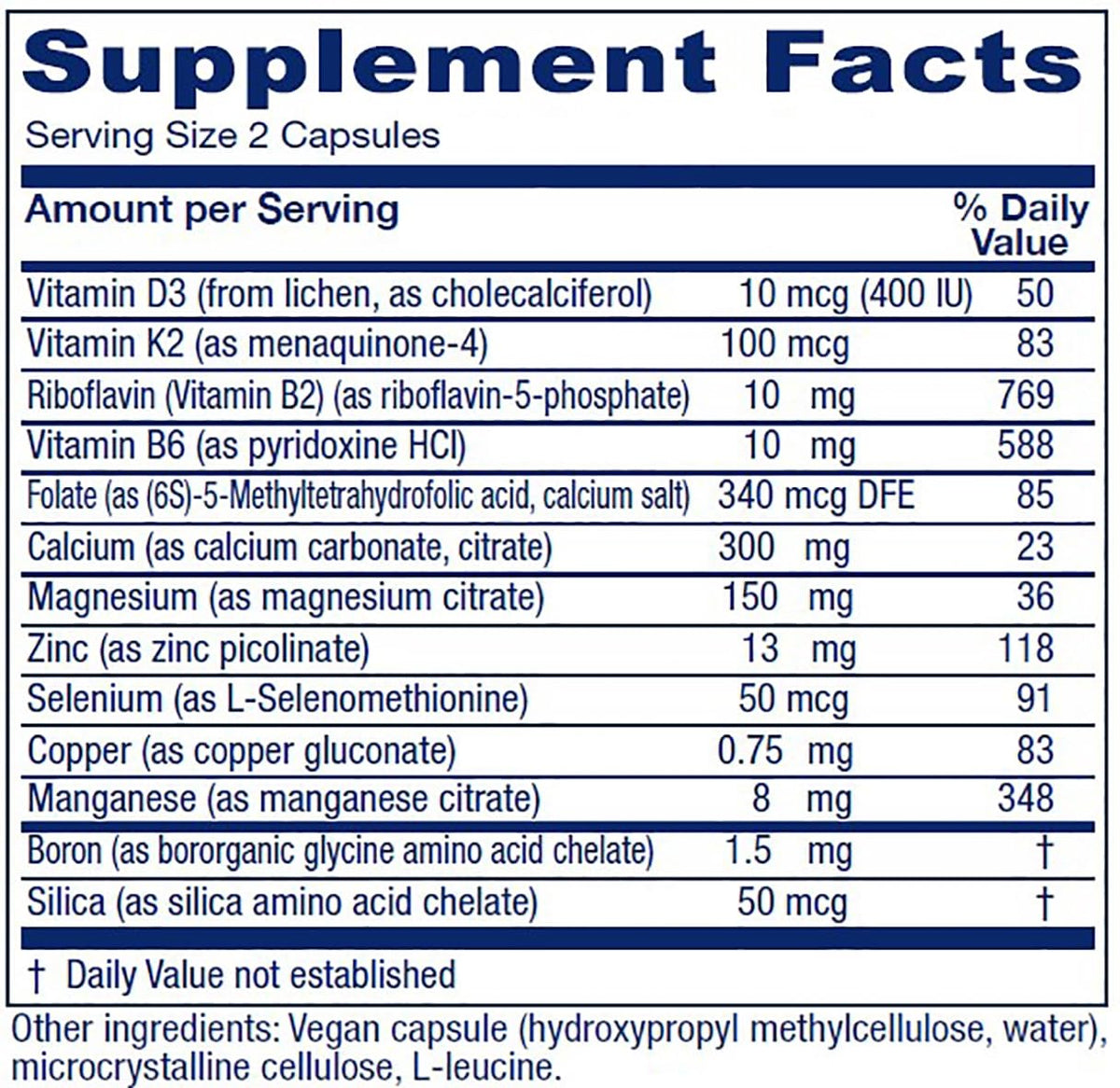 Vitanica, OsteoBlend, Bone Support, Vegan, 240 Capsules