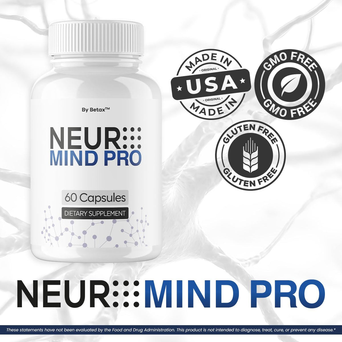 (3 Pack) NeuroMind Pro - Official Neuro Mind Pro Capsules Advanced Formula with All Natural Ingredients, NeuroMindPro Original Brain Health Pills Support for Wellness, 180 Capsules for 3 Months