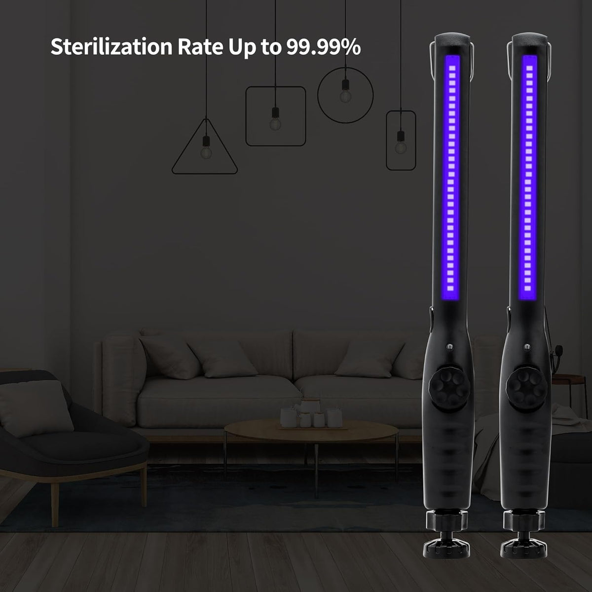 UV Light Sanitizer – Portable UV Light Wand – Rechargeable Handheld Device for Reducing Bacteria and Viruses, Lightweight and Easy to Use