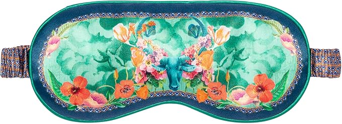 slip Pure Silk Sleep Mask - 100% Pure 22 Momme Mulberry Silk Eye Mask - Comfortable Sleeping Mask with Elastic Band + Pure Silk Filler and Internal Liner, Zodiac Collection: Taurus