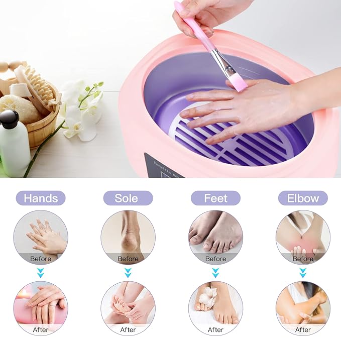 Biutee Paraffin Wax Machine Touchscreen 3500ml Paraffin Wax Warmer with 4 Pack Lavender Wax 30Min Fast Wax Meltdown Temperature Control Paraffin Hot Wax Spa Arthritis Paraffin Bath