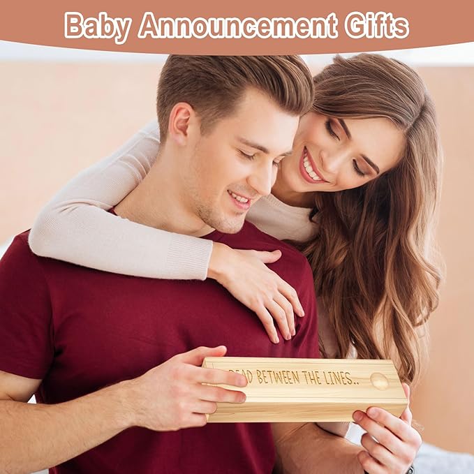 Pregnancy Announcement for Husband, Pregnancy Test Keepsake Box, Funny Baby Announcement Reveal Gifts Ideas for Husband Grandparents Dad Aunt and Uncle