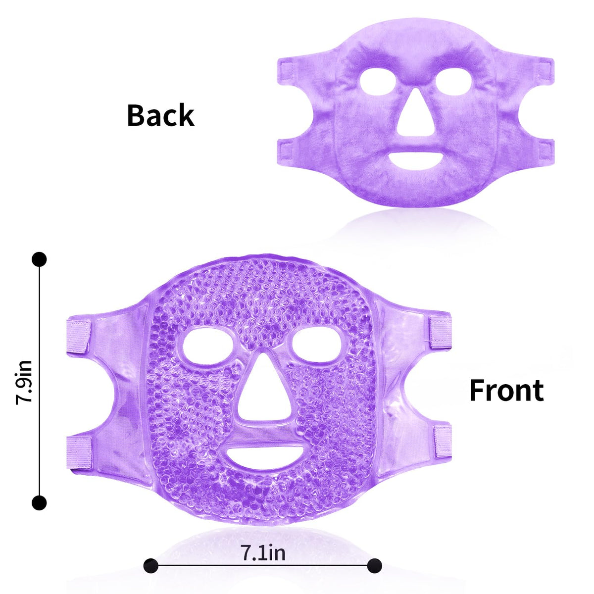 Cold Face Eye Masks Ice Face Mask Hot Cold Compress For Dark Circles, Puffiness, Migraines, Headache, Stress, Redness, Cooling Face Masks For Women Man, Skin Care