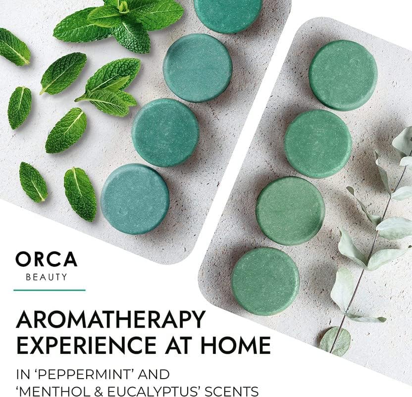 Shower Steamers Aromatherapy - Relaxation Gifts for Women, Shower Bombs, Unique Spa Gifts Shower Tablets, Stocking Stuffers for Women & Men (Peppermint and Eucalyptus Scent 8PC)