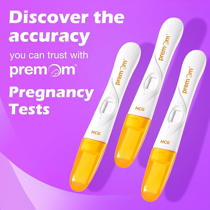 Premom Pregnancy Test Midstream: Early HCG Detection Sticks - 3 Pack Pregnant Test Kit