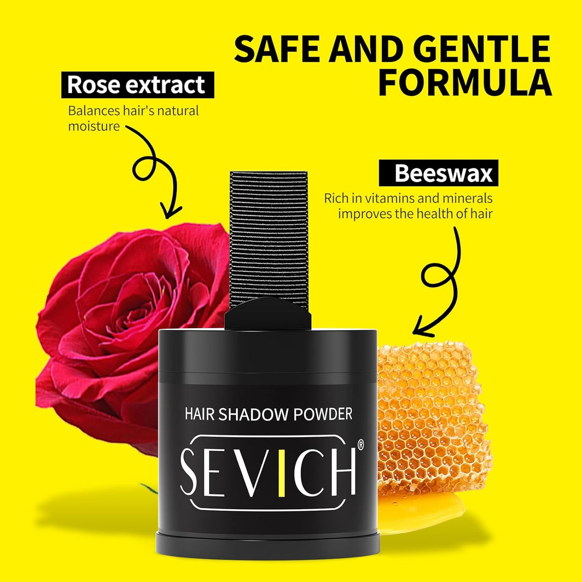 Sevich Hairline Powder 10g Large Capacity,Instantly Conceals Hair Loss,Root Touch up Powder,Hair Shadow Toppers for Women & Men Thinning Gray Hair,48H Makeup Lasting,1 Box = 2.5 Boxes,Medium Brown