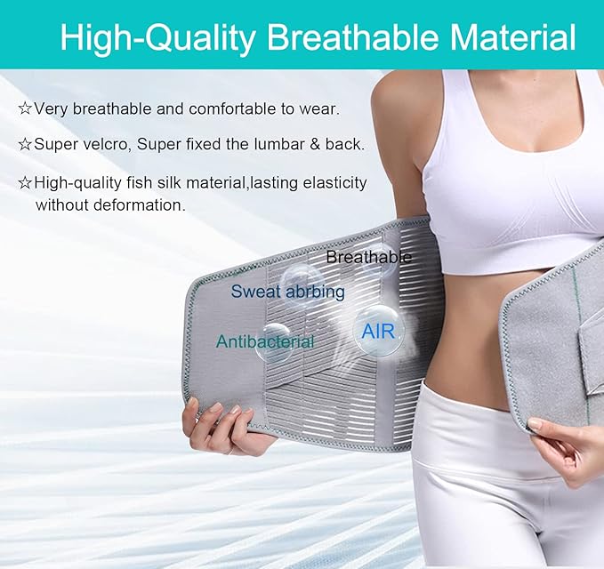 Back Support,Entire Back Brace, Lumbar Support Belt for Women & Men, Adjustable Waist Trainer Belt for Entire Back Pain Relief, Keeps Your Spine Straight and Safe(L)