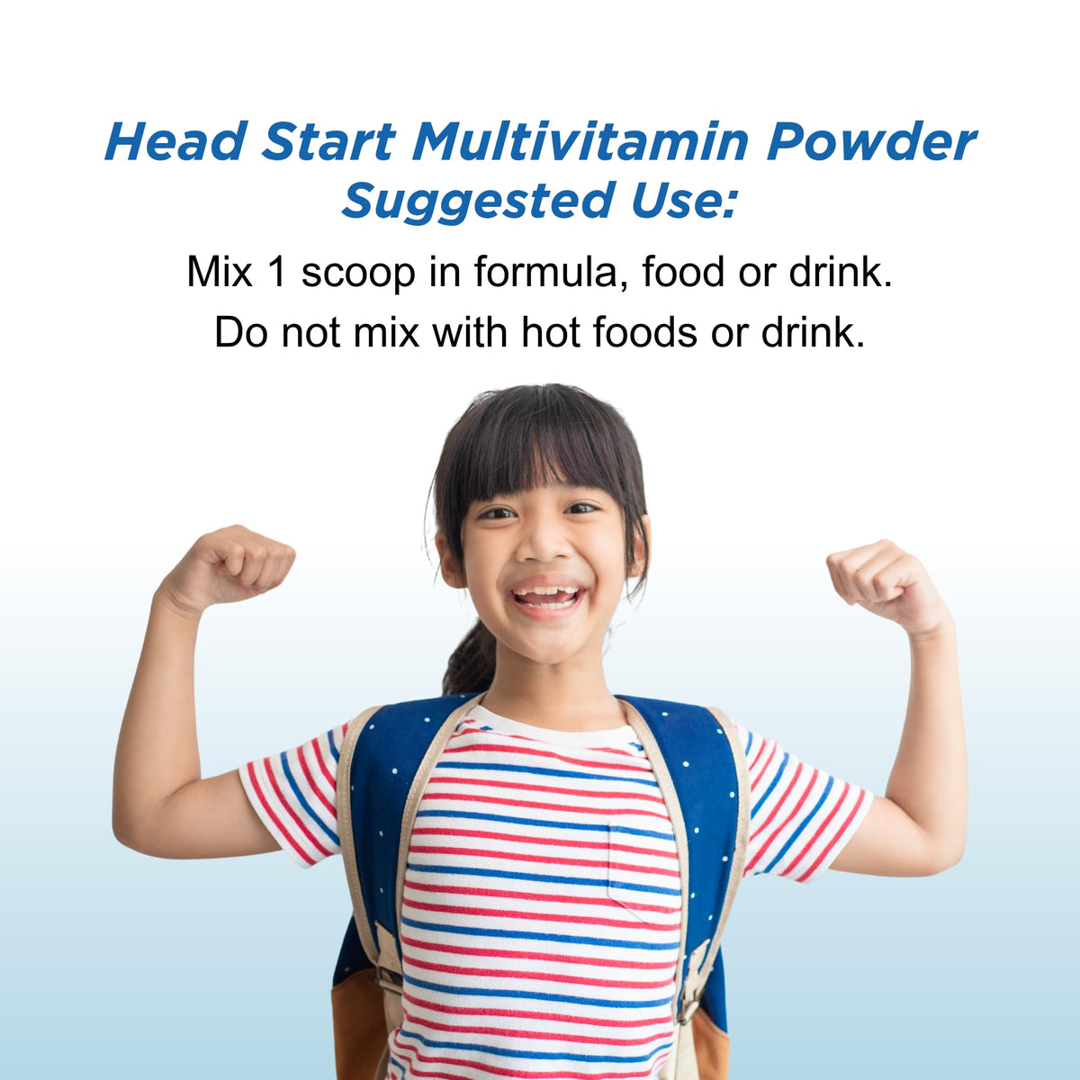 Dr. Wholeness Head Start Multivitamin Powder | Essential Nutrients for Growing Children, Methylated B-Vitamins, Easy to Mix, No Flavors, Sweeteners, or Preservatives | 60 Servings - 2.4 oz