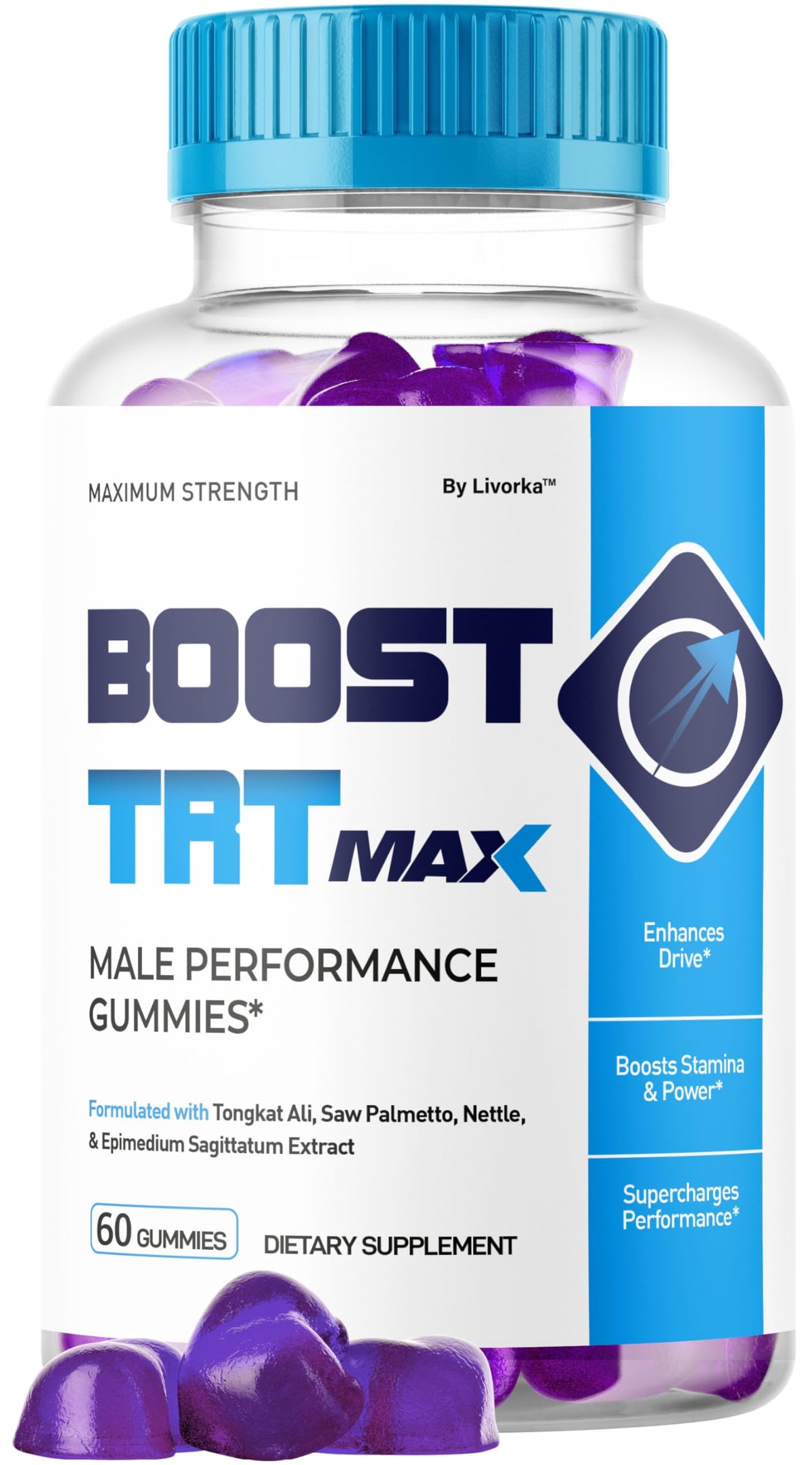 Boost TRT Max - Official Boost TRT Max Gummies for Men Advanced Natural Formula, Male Gummies for Maximum Performance & Support for Overall Wellness, Booster TRT Max for 1 Month