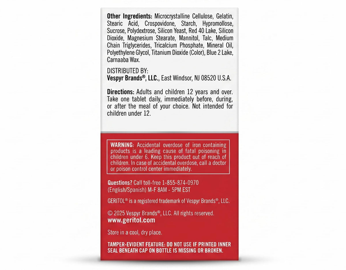 Geritol Multivitamin Tablets 100 TB - (Pack of 2)