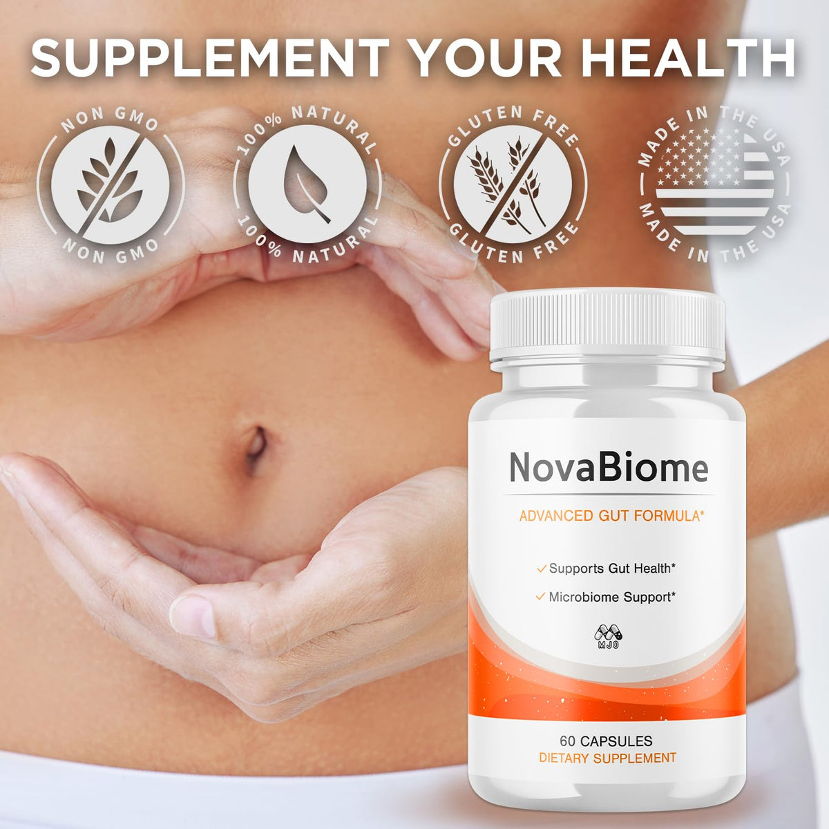 (3 Pack) NovaBiome Capsules, Official NovaBiome Pills with All Natural Ingredients, Advanced Formula Probiotic Skin and Health Support, Maximum Strength Supplement for Overall Wellness (180 Capsules)