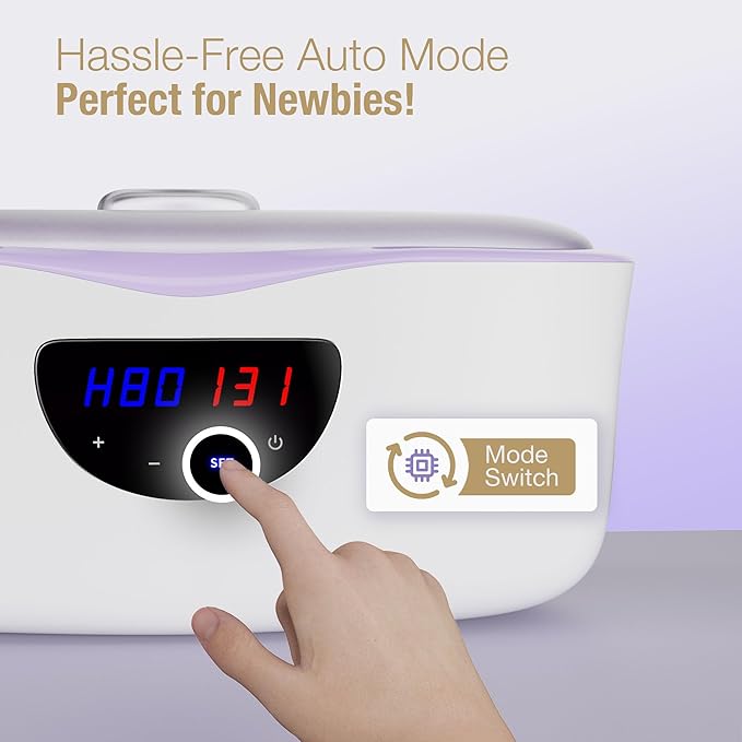 Paraffin Wax Machine for Hands and Feet, Paraffin Wax Warmer with Auto Mode for Beginner-Friendly Home Spa, All-in-One Kit for Paraffin Bath
