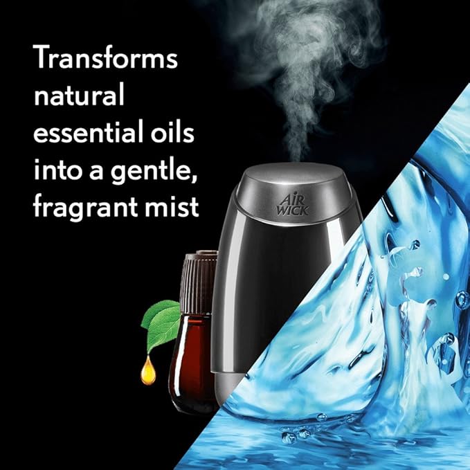 Air Wick Essential Oils Diffuser Mist Refill, Fresh Water Breeze, 1ct, Air Freshener