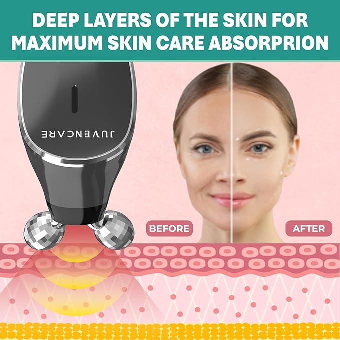 Microcurrent Facial Device- 6 in 1 Advanced Face Microcurrent Device- Microcurrent Facial Machine- Skin Care (Dark Grey)