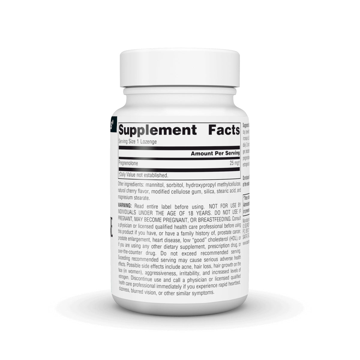 Source Naturals Pregnenolone 25mg - 120 Cherry Lozenges