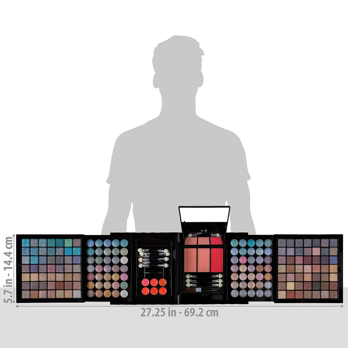 SHANY All In One Harmony Makeup Set - Ultimate Color Combination - Eyeshadows, Blush Powder, Lip-gloss Lipstick, Mini Makeup brushes, Makeup applicators, HOLIDAY GIFT IDEA - New Edition