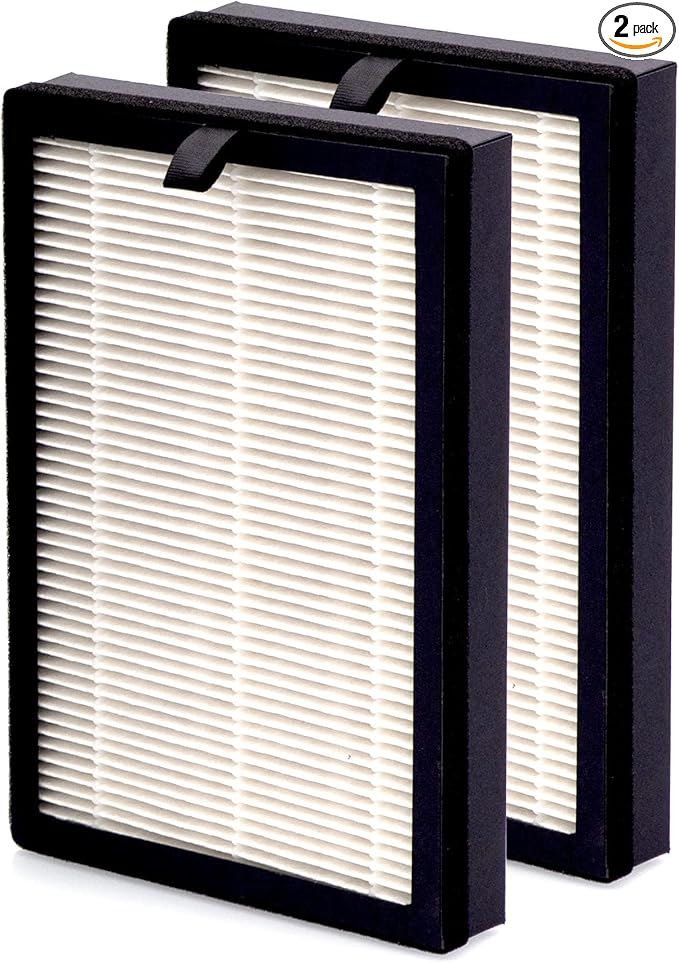 Nuwave Replacement HEPA/Carbon Filter 2-Pack for NuWave OxyPure Portable Air Purifier for Large Room and Home