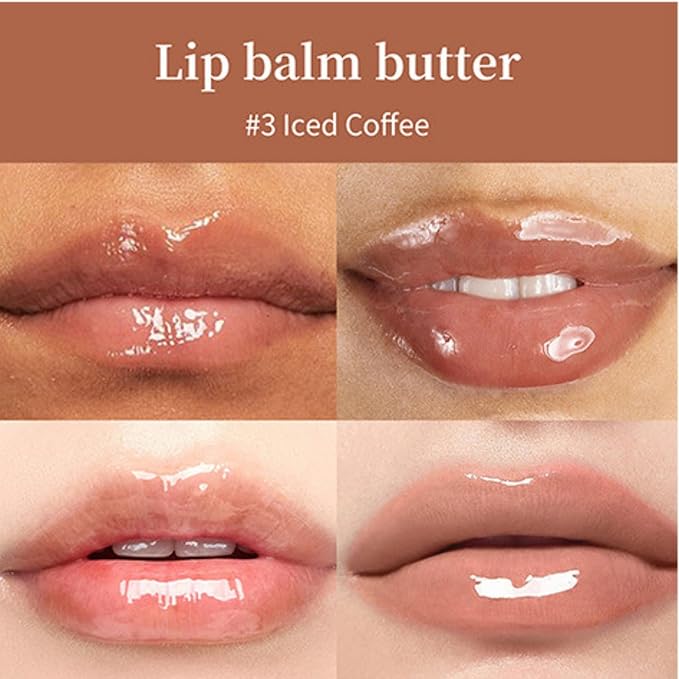 Lip Butter Balm - Lip Balm Hydrating - Tinted Lip Balm - Moisturizing Lip Gloss Set - Girls Lip Oil - Lip Moisturizer for Women - Lip Care Products - Christmas Gifts for Teen Girls