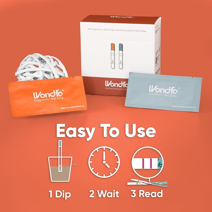 Pregnancy and Ovulation Test Strips Kit - Fertility Tracking and Family Planning - Early Detection Combo Kit for Home Use(40 LH + 10 HCG)