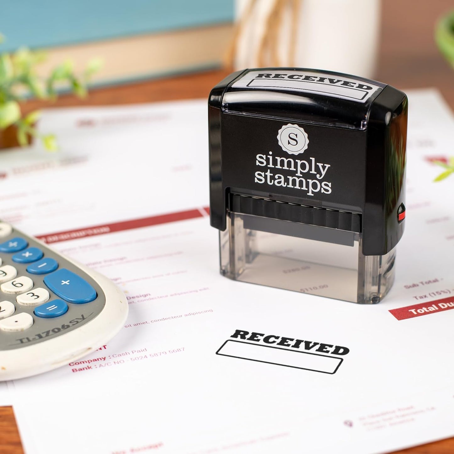 Received Office Stamp | 4 Different Sizes | 20 Designs | Multiple Color Options | Perfect for Quick Validation of Office Documents (Received, Medium)