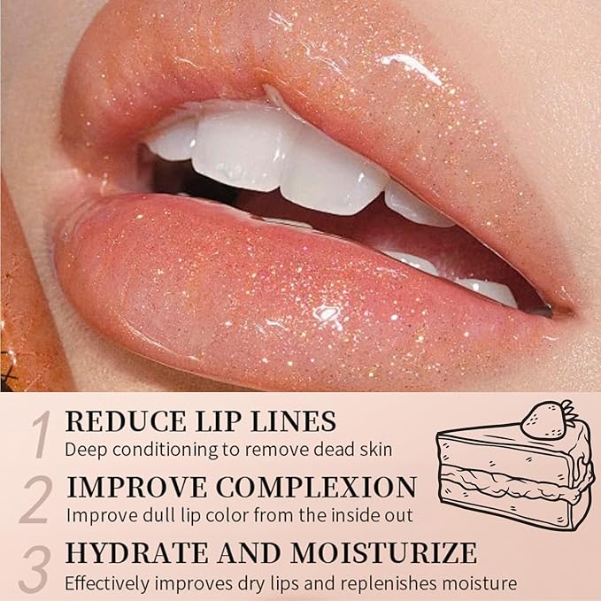 Lip Butter Balm - Lip Balm Hydrating - Tinted Lip Balm - Moisturizing Lip Gloss Set - Girls Lip Oil - Lip Moisturizer for Women - Lip Care Products - Christmas Gifts for Teen Girls