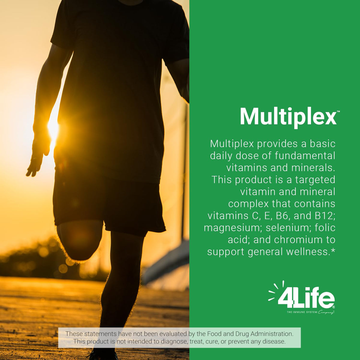4Life Fundamentals - Multiplex - Multivitamin Mineral Supplement with B Vitamins Vitamin C E Magnesium Selenium Supports Wellness Energy - 60 Veggie Capsules