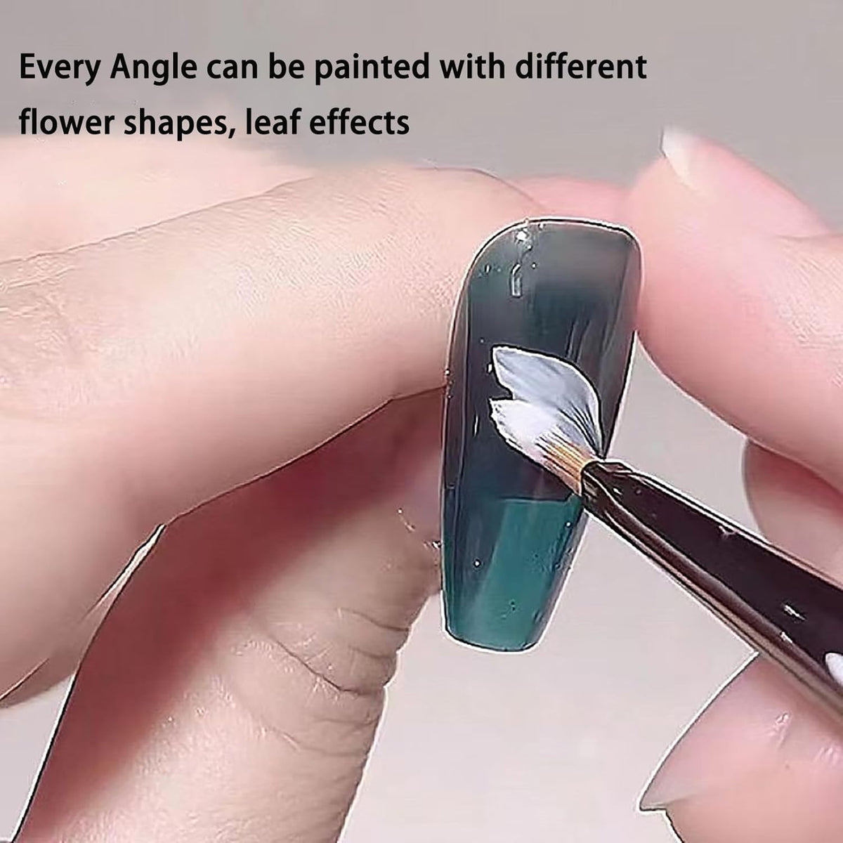 Nail Brush for Drawing Petals and Butterflies, Watercolor Paint Brushes for Oil Painting, Acrylic Paint Brushes（1 PACK） (Tan)