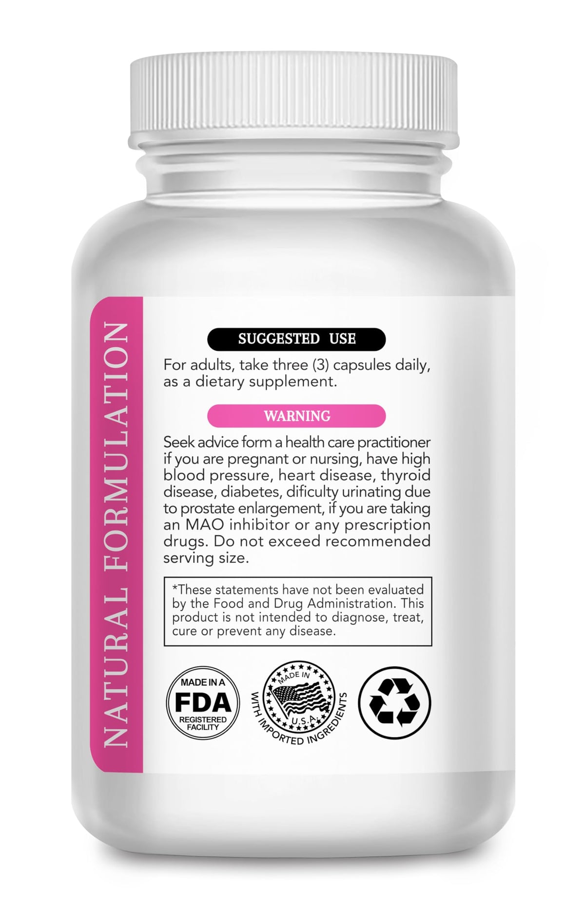 Fasst- Butt Enhancement Pills for Women- Female Weight Gain Supplement- Supports Voluptuous Curves- Buttocks Enlargement Supplement with Volume Enhancing Ingredients to Shape and Lift Your Backside