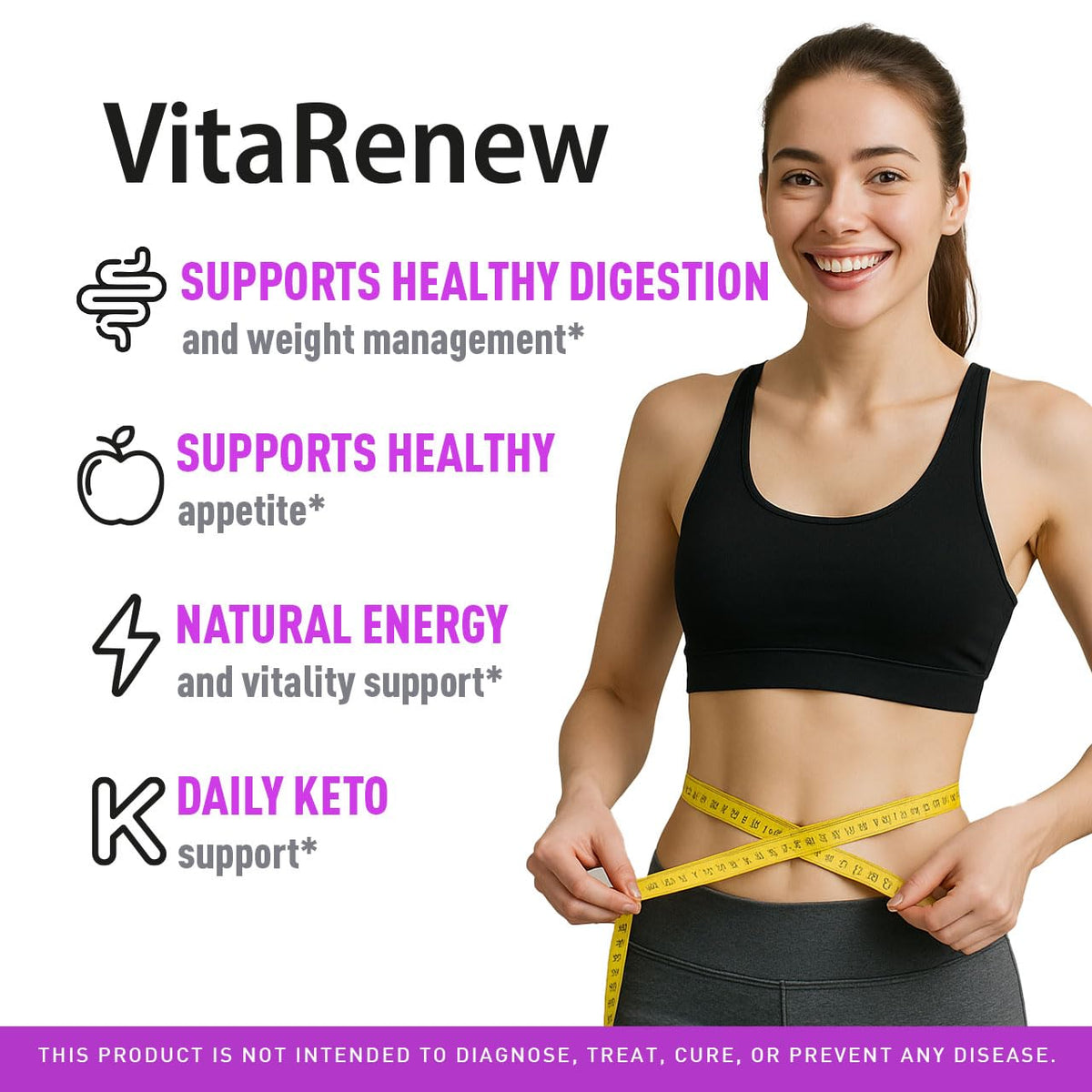 VitaRenew Gummies - Original VitaRenew Advanced 1050MG Formula - Maximum Strength, Supplement Gummy Official Formula Vita Renew All Natural Overall Wellness Support, 60 Gummies for 1 Month