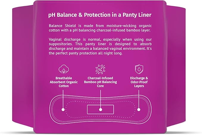NutraBlast Balance Shield Panty Liners - Discharge & Odor-Proof Layers (180mm, 40-Pack)