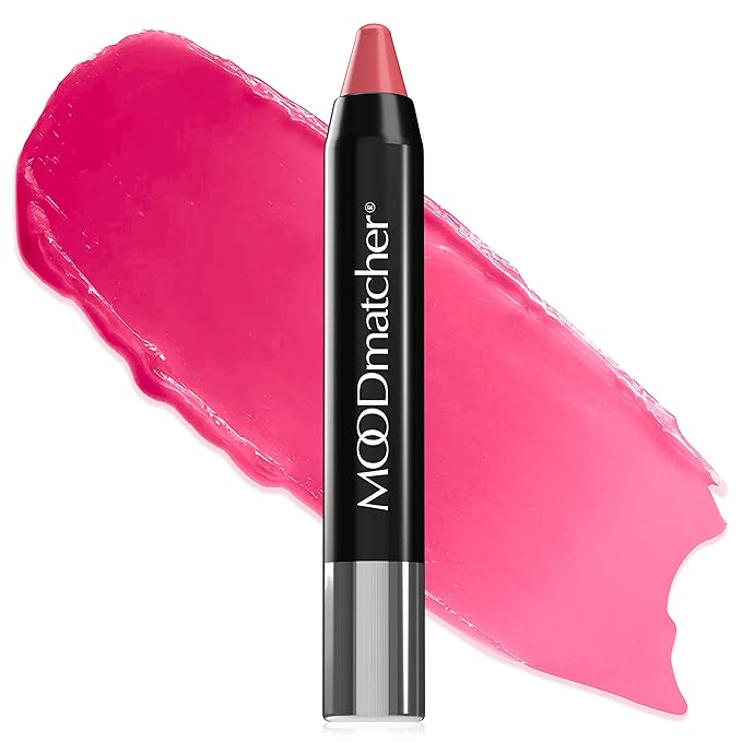 MOODmatcher Twist Stick Original Color-Change Lipstick -12 Hour Long Wear, Waterproof, Ultra Hydrating With Aloe & Vitamin E, Smudgeproof, faderproof & Kissproof (Pink)