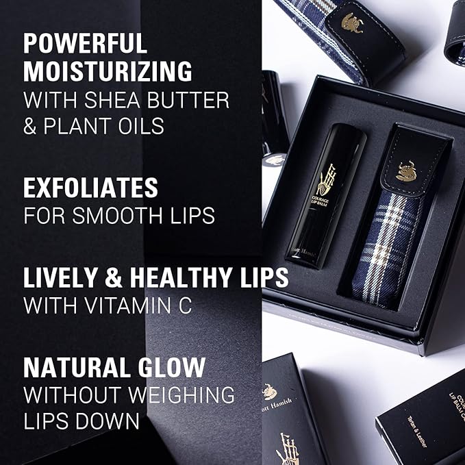 Blue Blended Set + Courage Lip Balm & Case Gift Set Bundle