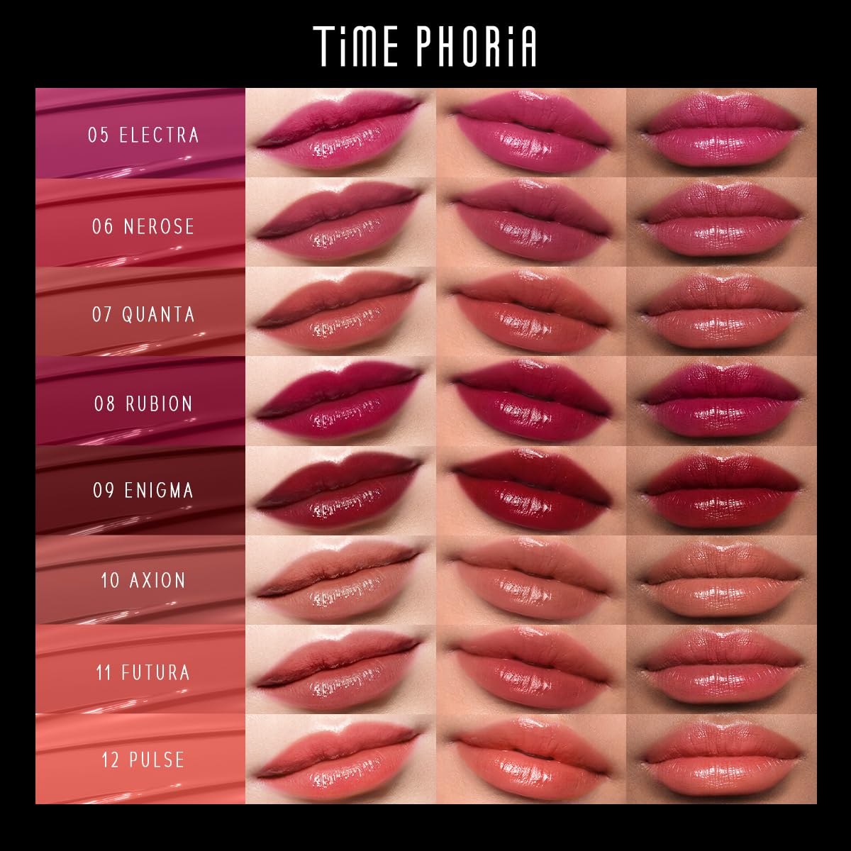 STELLAR DUST LIP STAIN-Long Lasting, Waterproof and Transferproof Lip Tint, Glossy Finish Lip Gloss, Lightweight Lipstick, High Coverage, Vivid Color (10)