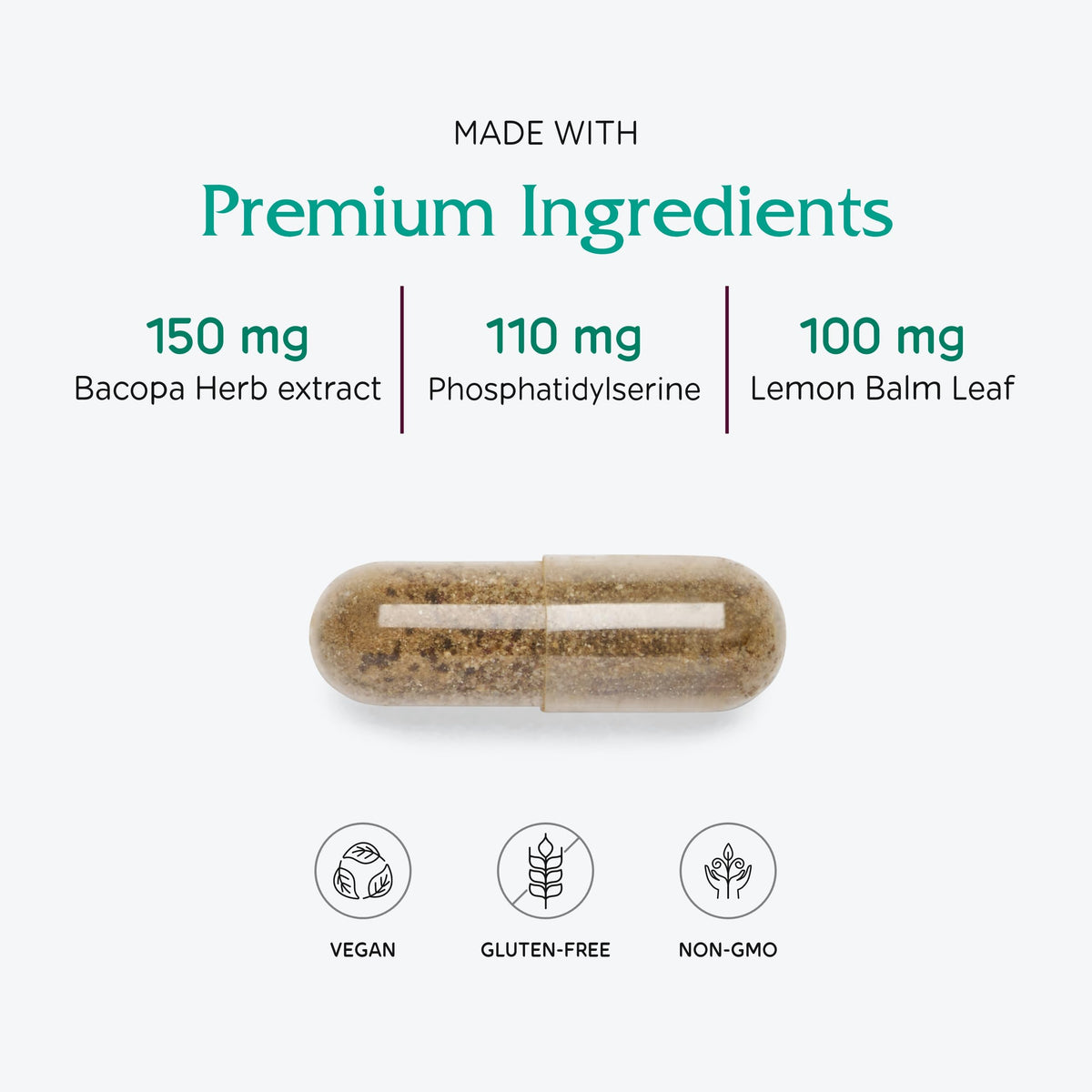 Vitanica, MindBlend, Brain Support, Vegan, 60 Capsules