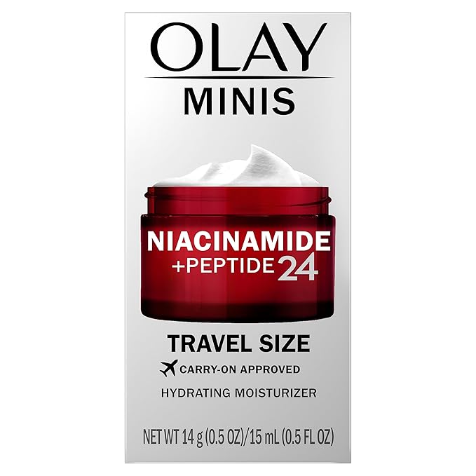 Olay Regenerist Niacinamide + Peptide 24 Hydrating Face Moisturizer with Vitamin B3 for Stronger Skin Barrier 0.5 oz, Travel Size