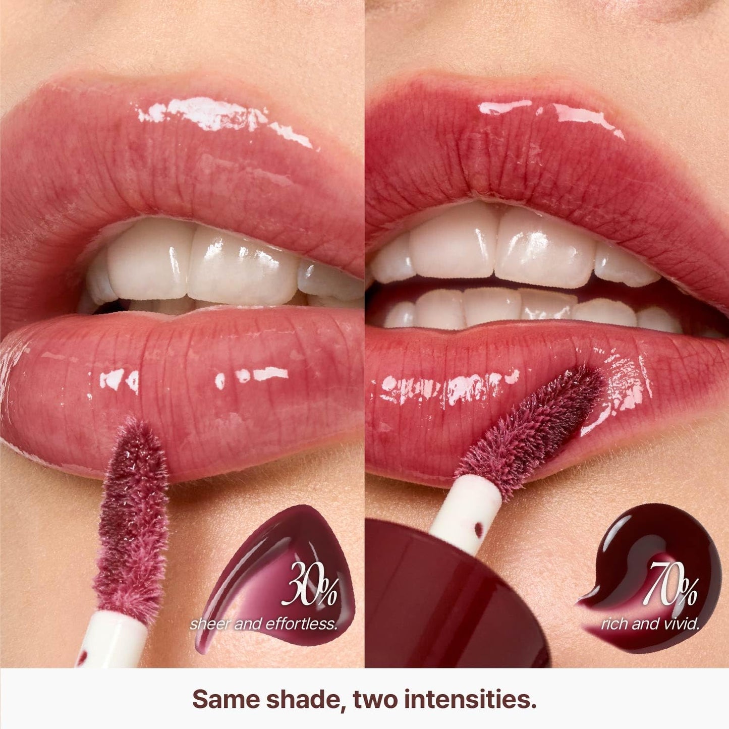 3D Voluming Gloss 70% (Rich) | Vanilla 70% | High Shine, Non-Sticky Lip Gloss for Makeup | Long-Lasting, Moisturizing Gel Formula | 30%, 70% Pigment Options | 5.3g