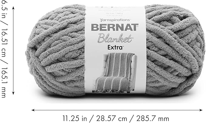 Bernat Blanket Extra Blush Pink Pack of 10.5oz/300g-Polyester-7 Jumbo-97 Yards-Knitting/Crochet Yarn, 1 Pack, 2