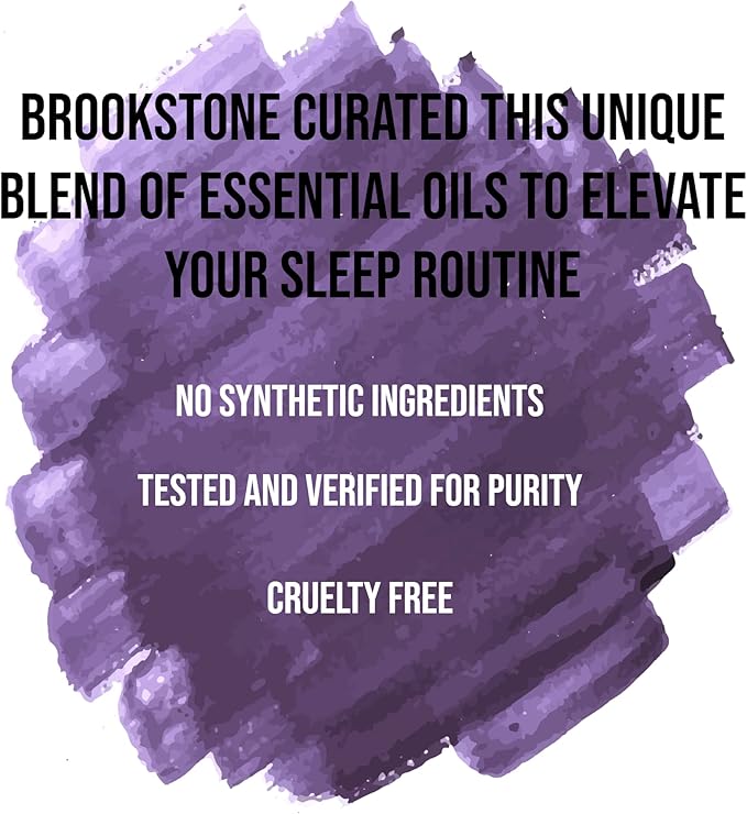 Brookstone Essential Oil Blends Sleep Collection | Organic Essential Oil Set for Aromatherapy Diffuser, Massage Oil and Candle Scents | 3-Pack 10ml Bottles