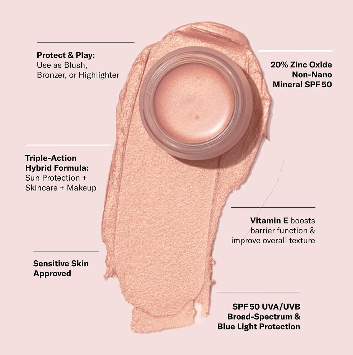 SPF 50 Color Balm - Frosted Petal 5ml
