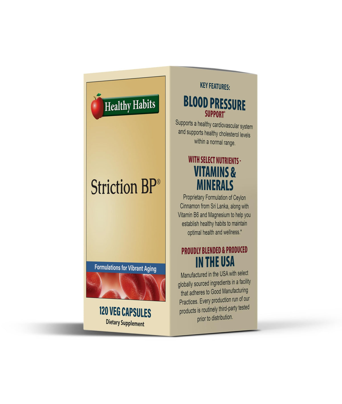 Healthy Habits StrictionBP Box 120 Veg Capsules