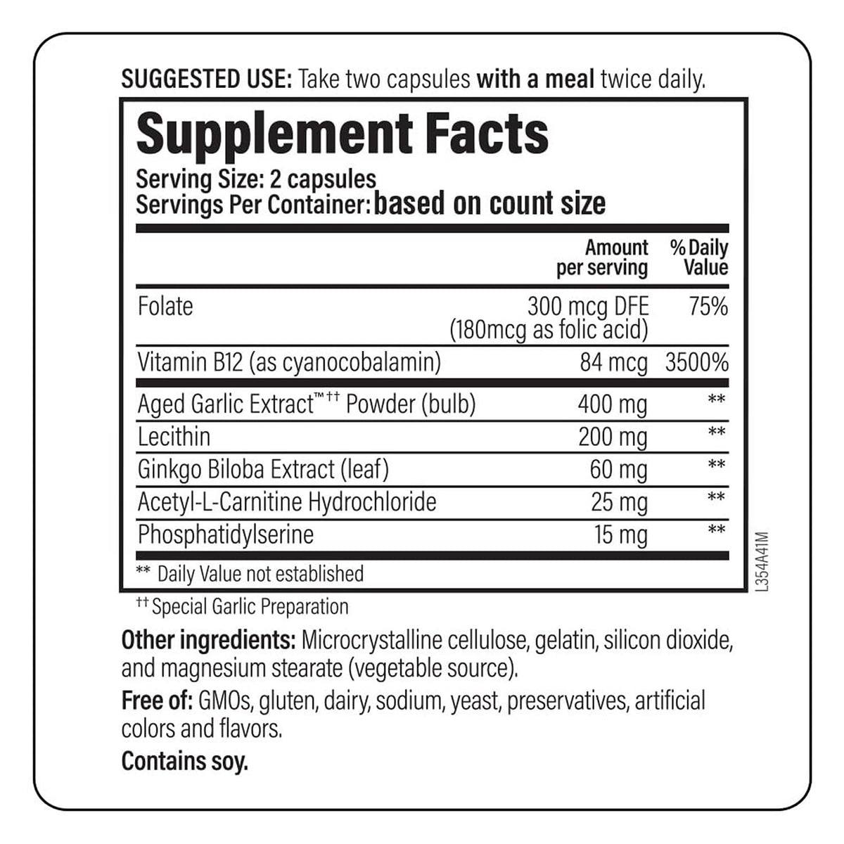 Kyolic Specialty Series Neuro-Logic, for Memory, Learning & Sharpness *, 120 Capsules