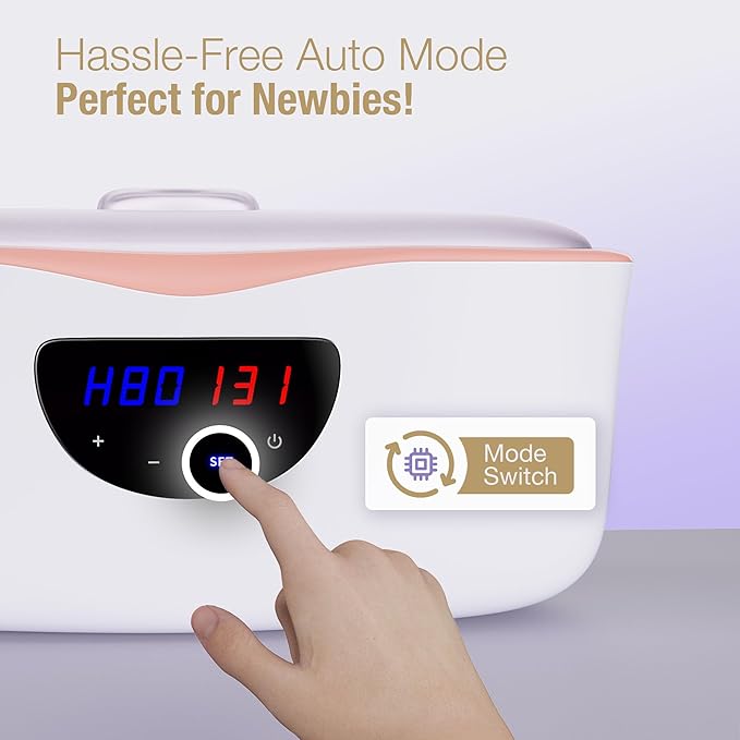 Paraffin Wax Machine for Hands and Feet, Paraffin Wax Warmer with Auto Mode for Beginner-Friendly Home Spa, All-in-One Kit for Paraffin Bath