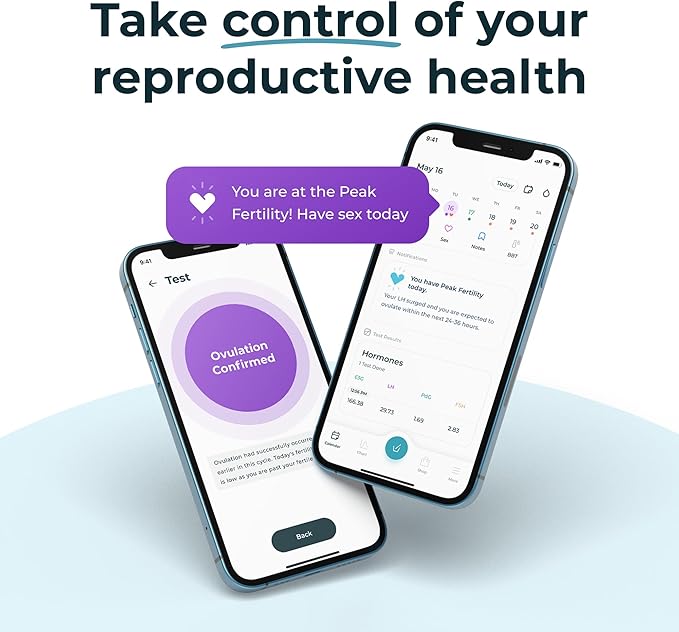 Inito Fertility Monitor & Hormone Tracker for Women | Estrogen, LH, PdG (Urine Metabolite of progesterone), FSH | Track and Confirm Ovulation | Includes 15 Test Strips (iPhone X/Xs / 11 Pro)