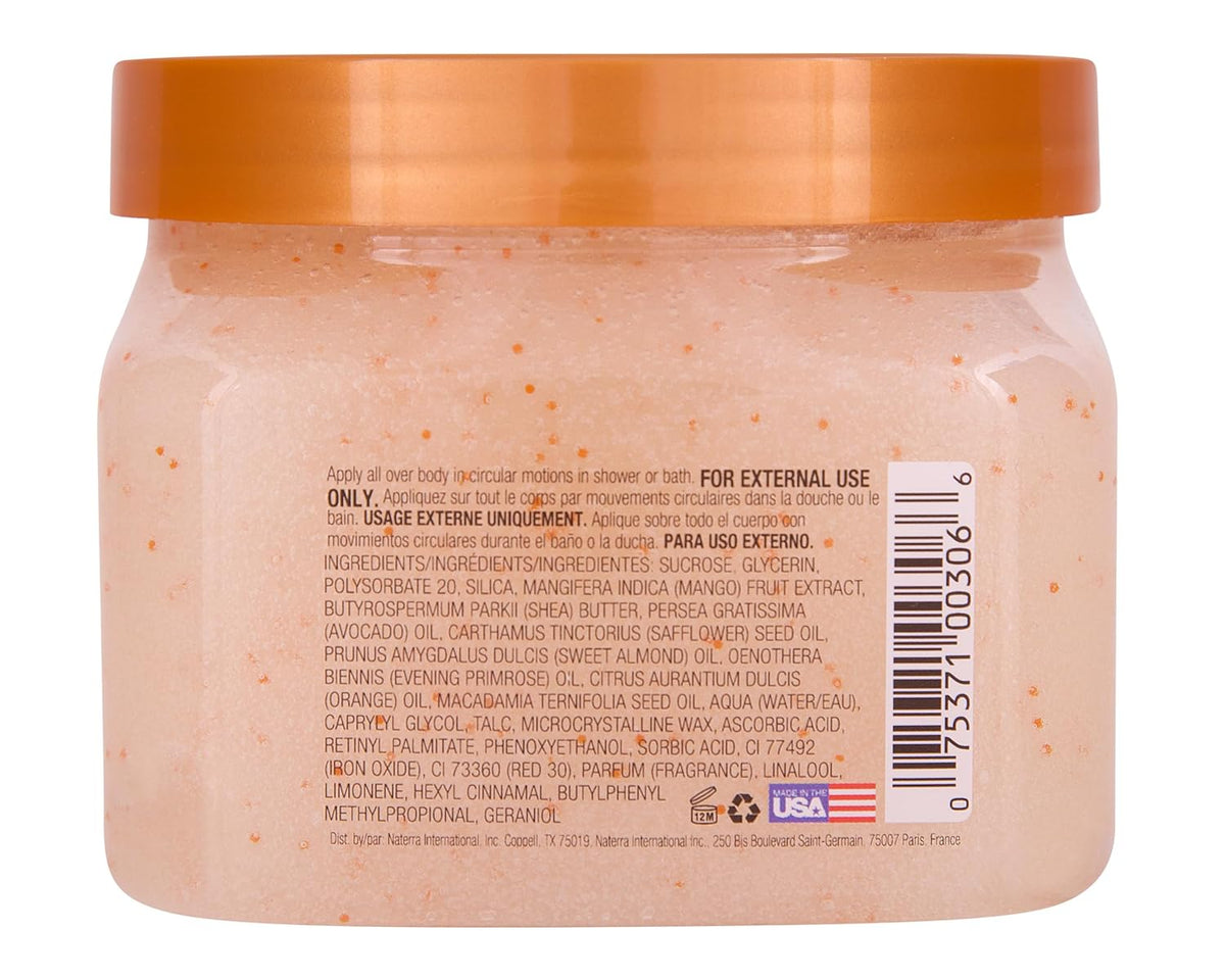 Tree Hut Shea Sugar Scrub Tropical Mango, 18oz, Ultra Hydrating and Exfoliating Scrub for Nourishing Essential Body Care