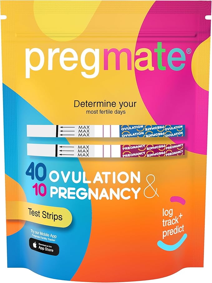 Pregmate 40 Ovulation and 10 Pregnancy Test Strips
