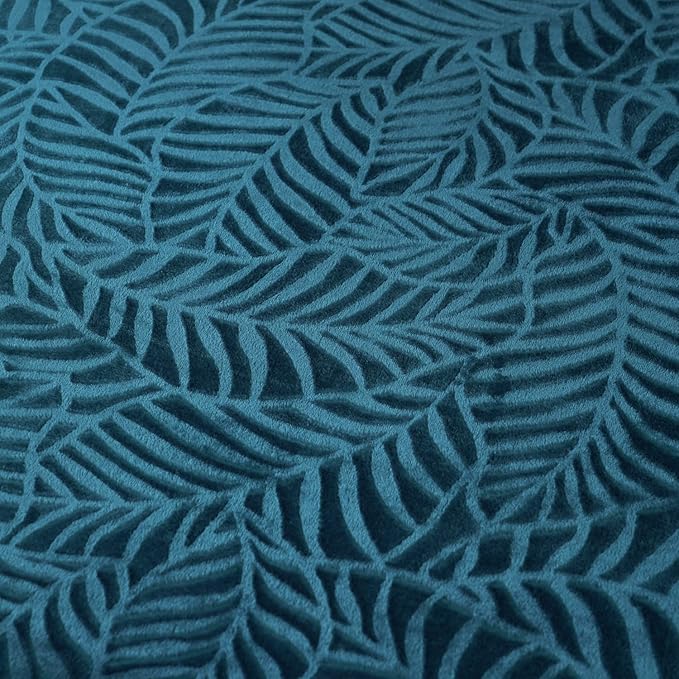 SOCHOW Super Soft Flannel Fleece Throw Blanket, Lightweight Cozy Warm Leaves Textured Plush Blanket for Bed Couch Sofa, 60 x 80 Inches, Blue Coral