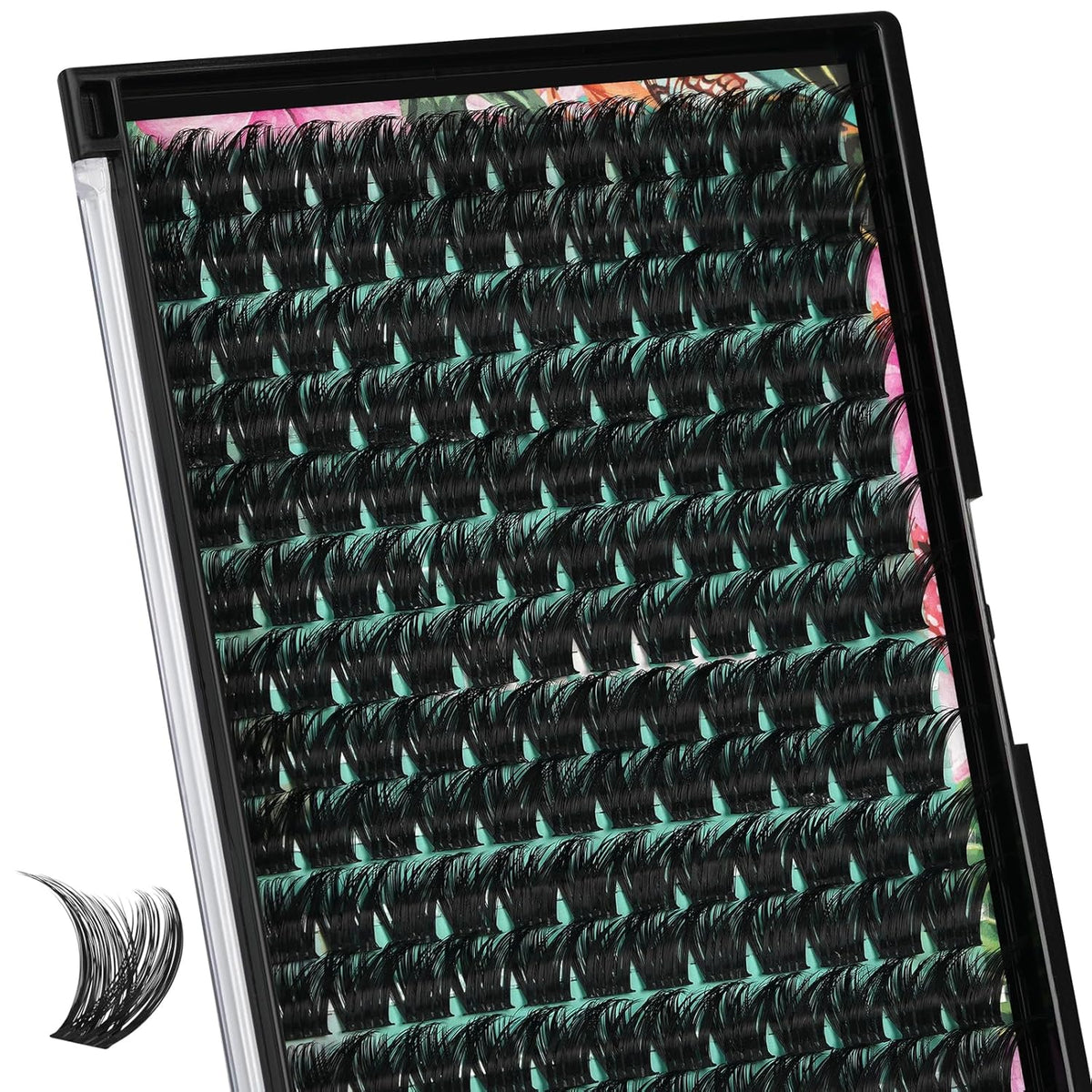 Lash Clusters Wet Look 168Pcs Eyelash Cluster Ultra-Thin Lash Band Eyelashes Extensions Spiky Anime Wide Span Lashes(Tulip,C-16mm)