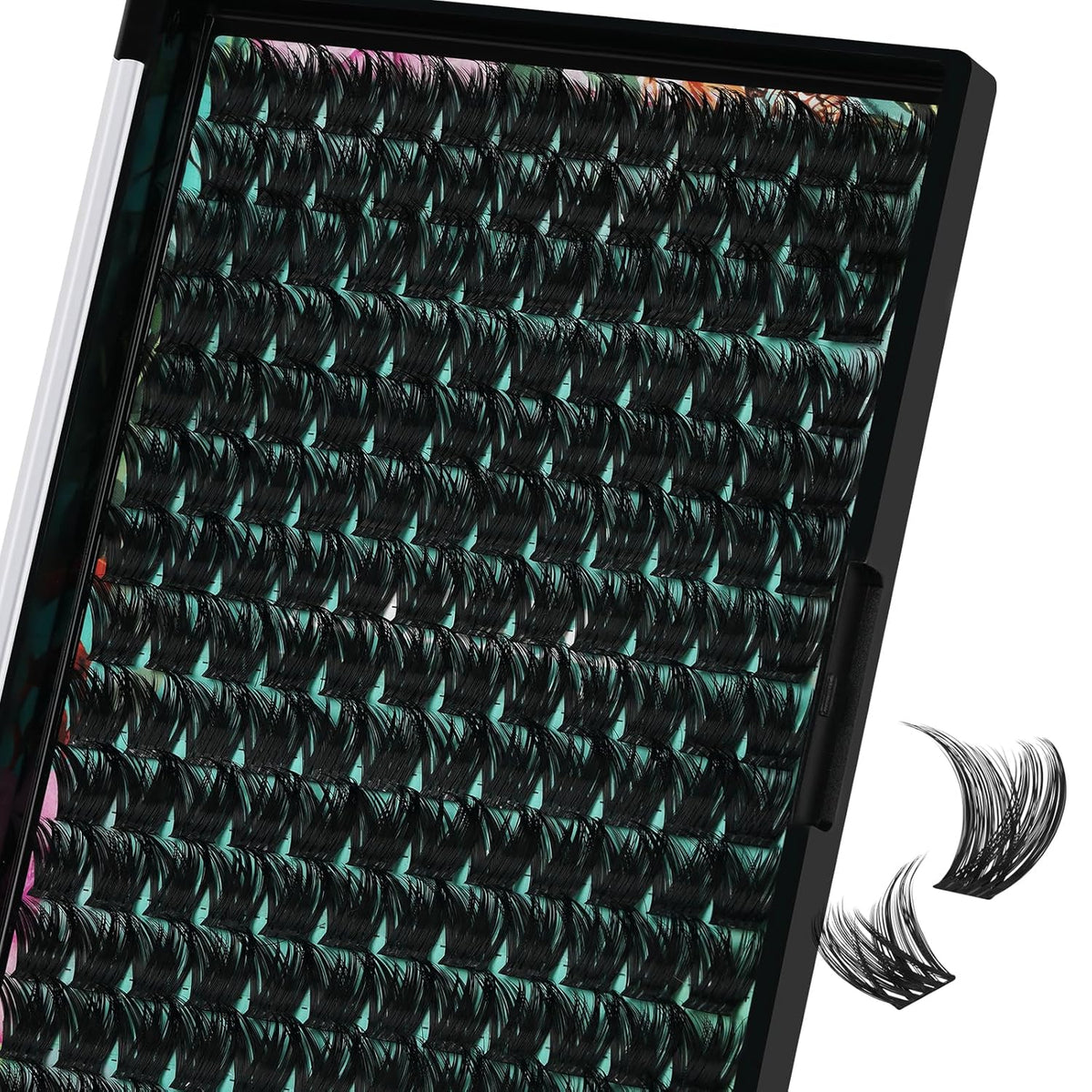 Lash Clusters Wet Look 168Pcs Eyelash Cluster Ultra-Thin Lash Band Eyelashes Extensions Spiky Anime Wide Span Lashes(Tulip,D-10mm)