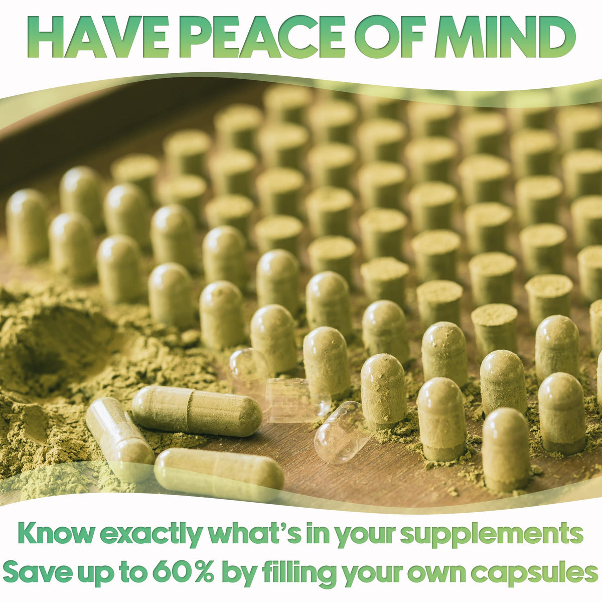 XPRS Nutra Size 0 Empty Capsules - 1000 Count Empty Vegan Capsules - Vegetarian Pills for DIY Vegetable Capsule Filling - Veggie Pill Caps (Forest Green)