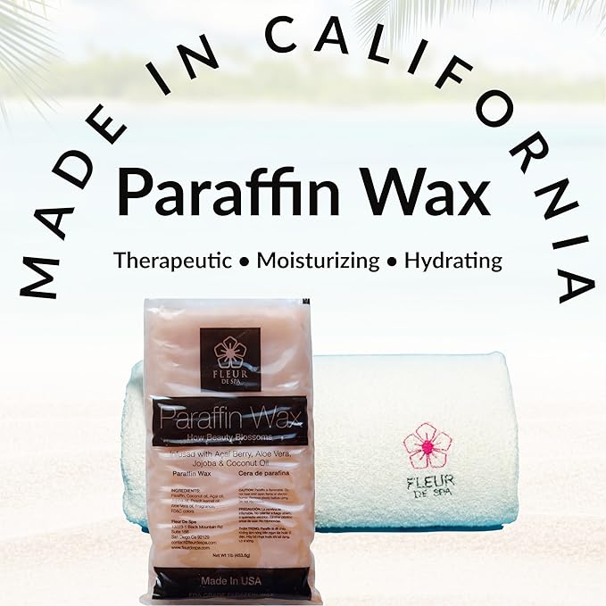 Premium Paraffin Wax Refills - Made in USA - Enhanced and Rich Oil Infusion of Coconut and Jojobo for Luxurious Spa and Home Use on Hands and Feet